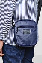 Boohoo Waxed Canvas Man Emboss Messenger