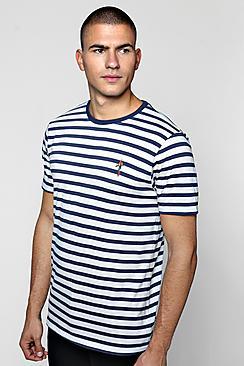 Boohoo Short Sleeve T-shirt With Parrot Embroidery