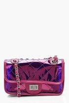 Boohoo Pink Quilted Cross Body