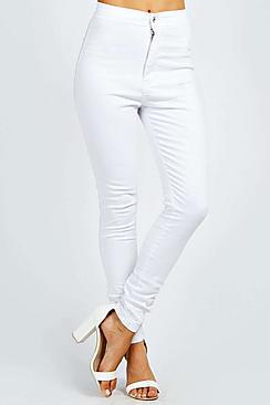 Boohoo Macy High Rise Skinny Jeans