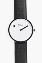 Boohoo Minimalist Pu Watch Black