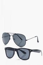 Boohoo Twin Pack Sunglasses Black