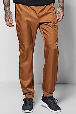 Boohoo Smart Cuff Woven Joggers With Zip Pockets