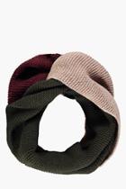 Boohoo Nepp Colour Block Snood Green