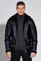 Boohoo Premium Faux Leather Harrington Jacket