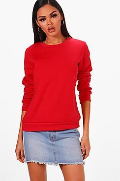 Boohoo Boxy Crew Neck Sweat