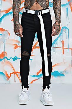 Boohoo Quavo Printed Tape Belt