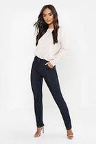 Boohoo Petite High Rise One Button Skinny Jegging