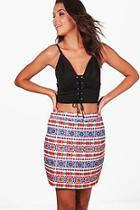 Boohoo Tall Boutique Evie Embroidered Skirt