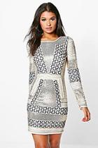 Boohoo Boutique Yasmin Embellished Bodycon Dress