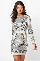 Boohoo Boutique Yasmin Embellished Bodycon Dress