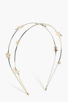 Boohoo Anna Star Double Row Headband
