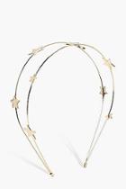 Boohoo Anna Star Double Row Headband