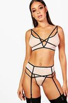 Boohoo Nelly Micro Strapping Suspender Belt