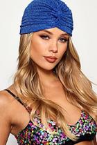 Boohoo Amy Metallic Twist Knotted Hat