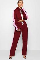 Boohoo Petite Lizzie Stripe Panel Skinny Co-ord Joggers