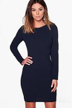 Boohoo Freya Tailored Long Sleeve Dress