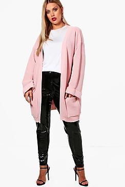 Boohoo Plus Laura Chunky Oversized Cardigan