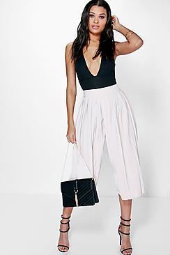 Boohoo Zahara Pleat Front Tailored Culottes