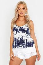 Boohoo Plus Tie Dye Swing Cami