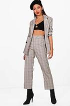 Boohoo Leah Prince Of Wales Check Trouser