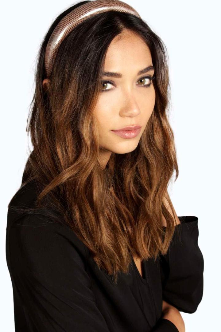 Boohoo Amy Mock Croc Effect Headband Rose