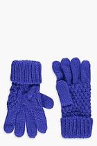 Boohoo Olivia Knitted Cable Glove