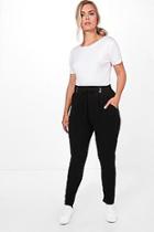 Boohoo Plus Ava Belt Detail Front Pleat Trouser