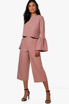 Boohoo Zip Detail Woven Culotte