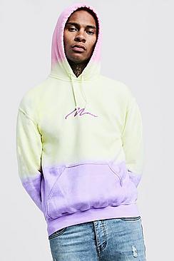 Boohoo Man Signature Tie Dye Hoodie