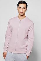 Boohoo Jersey Bomber In Lilac