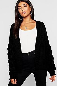 Boohoo Bobble Knitted Oversized Cardigan