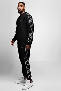 Boohoo Big And Tall Man Sport Sweater Tracksuit