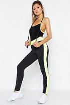 Boohoo Fit Fold Top Running Leggings
