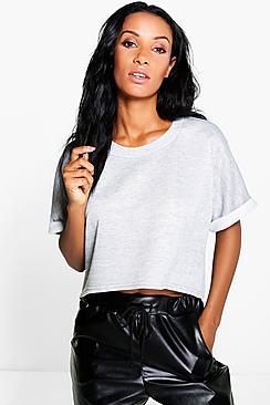 Boohoo Tori Curved Hem Sweat