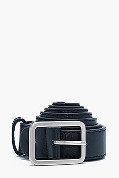 Boohoo Black Pu Skinny Belt