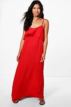 Boohoo Danni Off The Shoulder Maxi Dress
