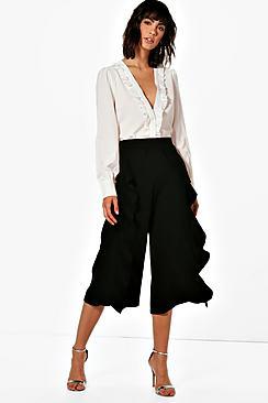 Boohoo Ferne Frill Trouser