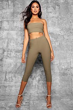 Boohoo Tall Amy Skinny Cropped Length Trousers