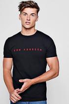 Boohoo Los Angeles Embroidered T-shirt
