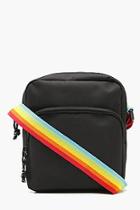 Boohoo Pride Rainbow Strap Nylon Crossbody Bag