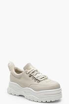 Boohoo Lace Up Chunky Hiker Sneakers