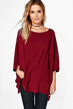 Boohoo Eleanor Batwing Top