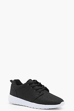 Boohoo Emily Shimmer Speckled Trainers