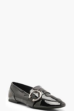 Boohoo Buckle Trim Loafers