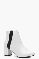 Boohoo Lauren Elastic Detail Shoe Boots