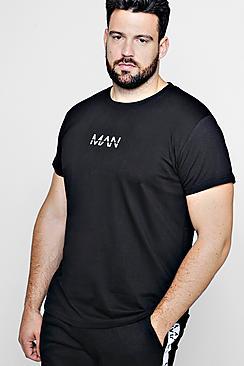 Boohoo Big And Tall Long Line Original Man T-shirt