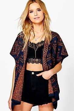 Boohoo Maisie Edge To Edge Poncho Cape