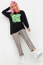 Boohoo Rebel Rebel Neon Licensed Long Sleeve T-shirt
