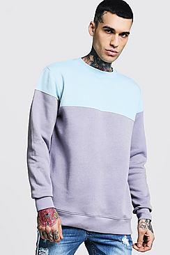 Boohoo Colour Block Over The Head Sweater